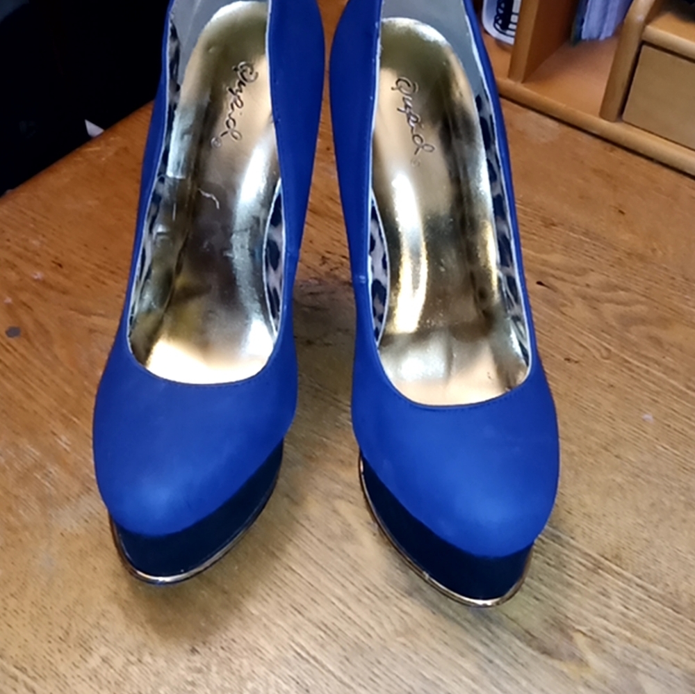 Blue heels